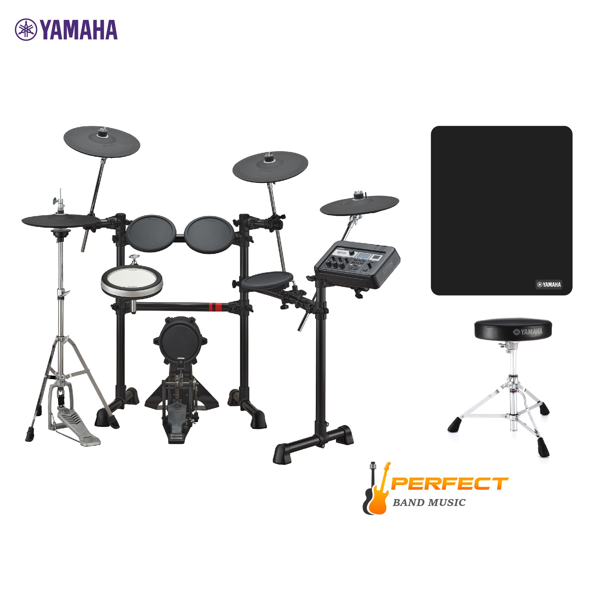 กลองชุดไฟฟ้ายามาฮ่า รุ่น DTX6K2-X + Drum Stool เก้าอี้กลอง + Drum Mat