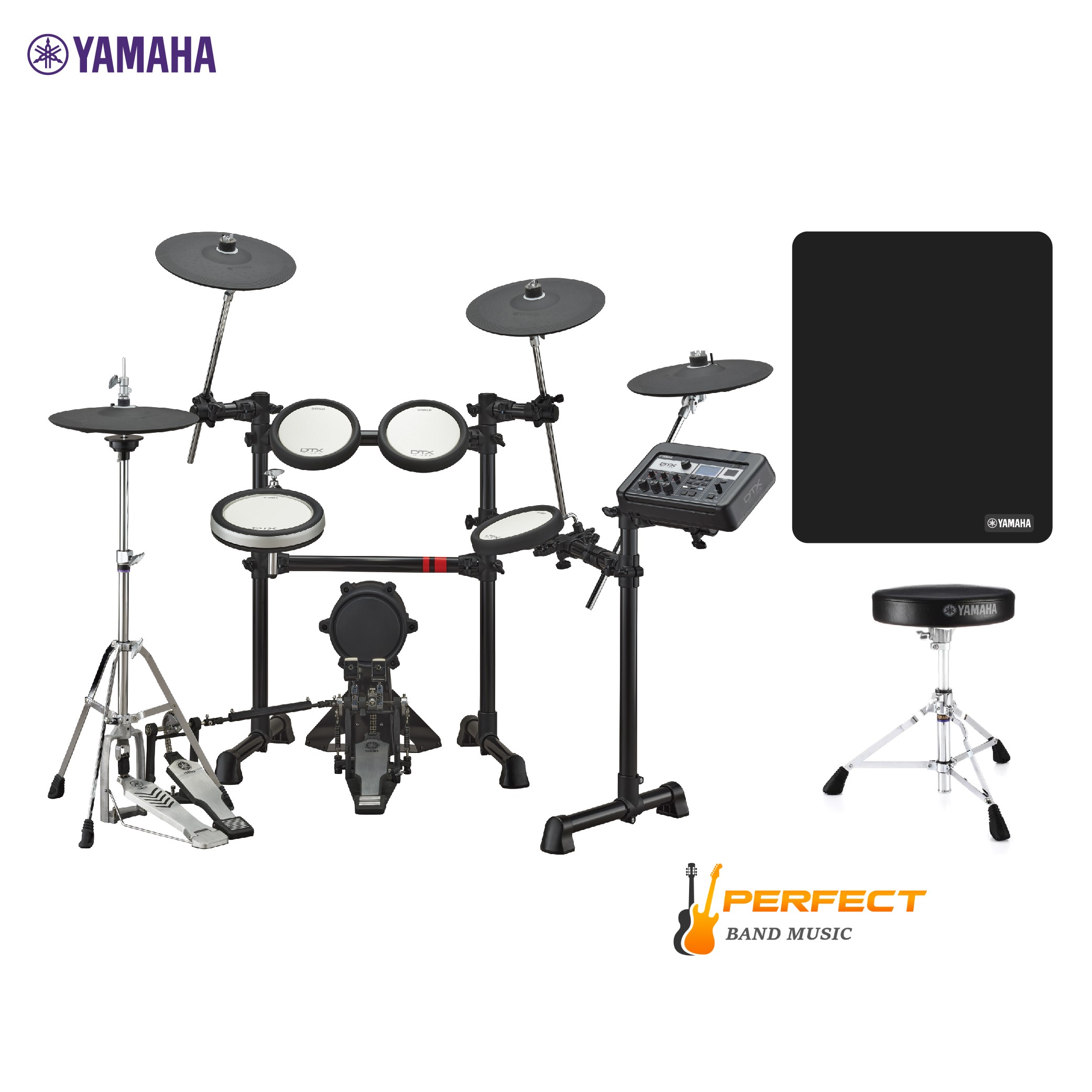 กลองชุดไฟฟ้ายามาฮ่า รุ่น DTX6K3-X + Drum Stool เก้าอี้กลอง + Drum Mat