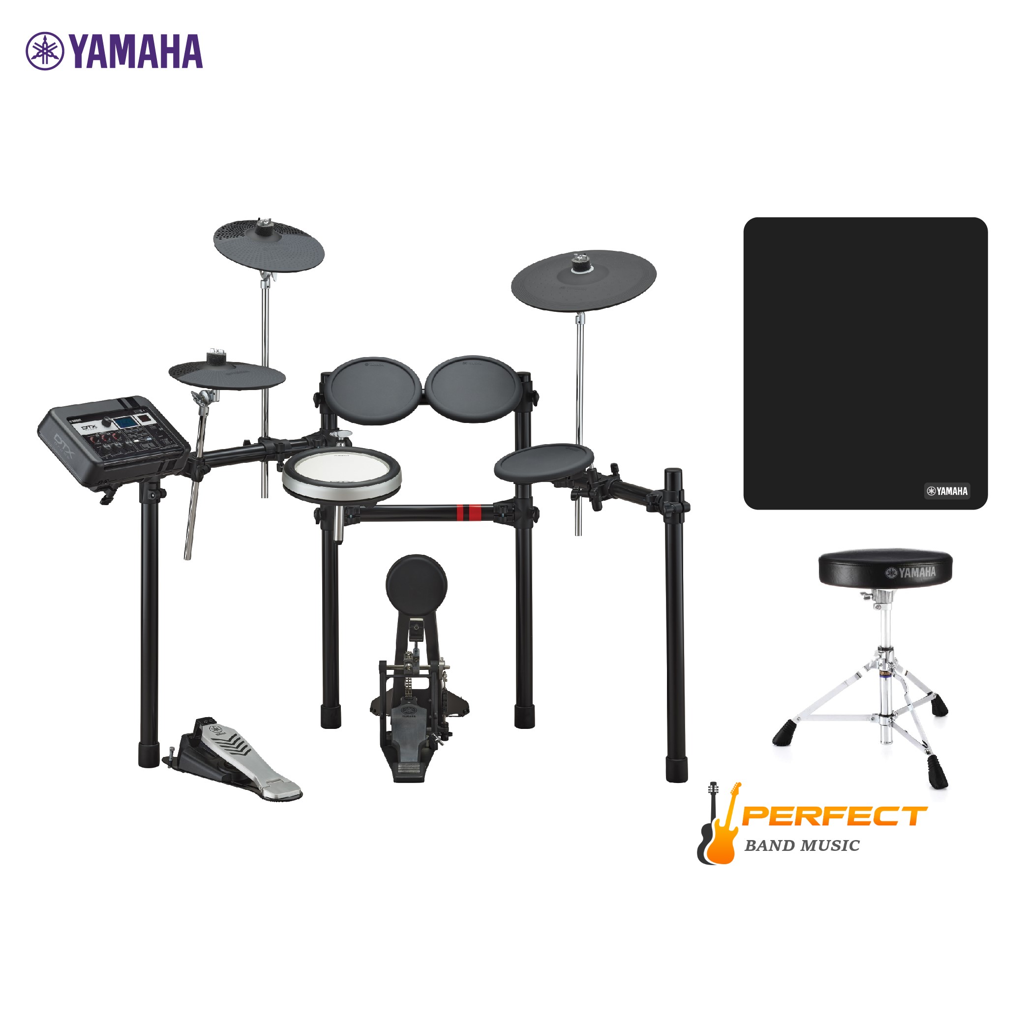 กลองชุดไฟฟ้ายามาฮ่า รุ่น DTX6K-X + Drum Stool เก้าอี้กลอง + Drum Mat